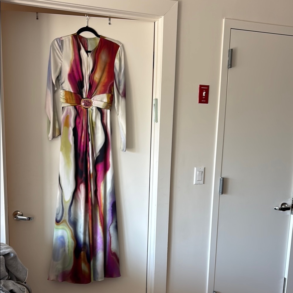 Multicolor Long Sleeve Dress